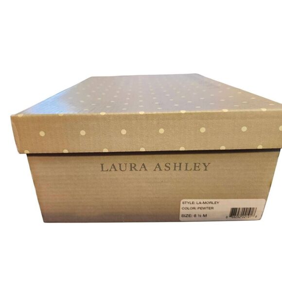 LAURA ASHLEY NWT BEAUTIFUL COLOR PEQTER SANDALS WITH CRYSTALS SIZE 6.5M - Picture 7 of 7